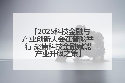 2025科技金融与产业创新大会在普陀举行 聚焦科技金融赋能产业升级之策